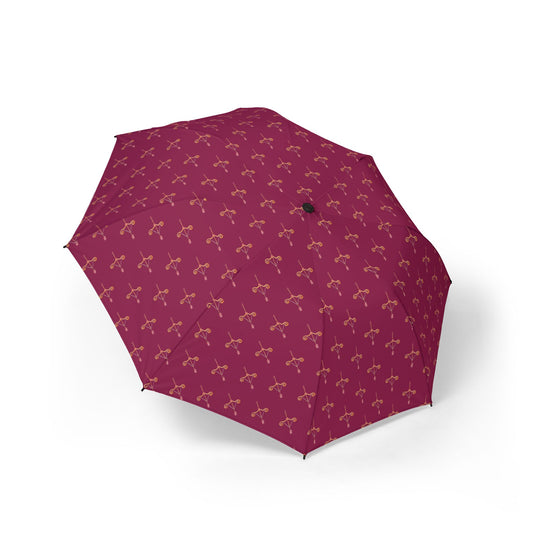 Pink Cupid's Arrow Compact Travel Umbrella
