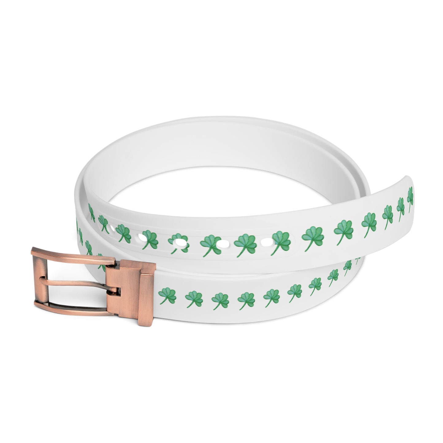 Shamrock Pattern Belt — St. Patrick’s Day Clover Stripe Accessory