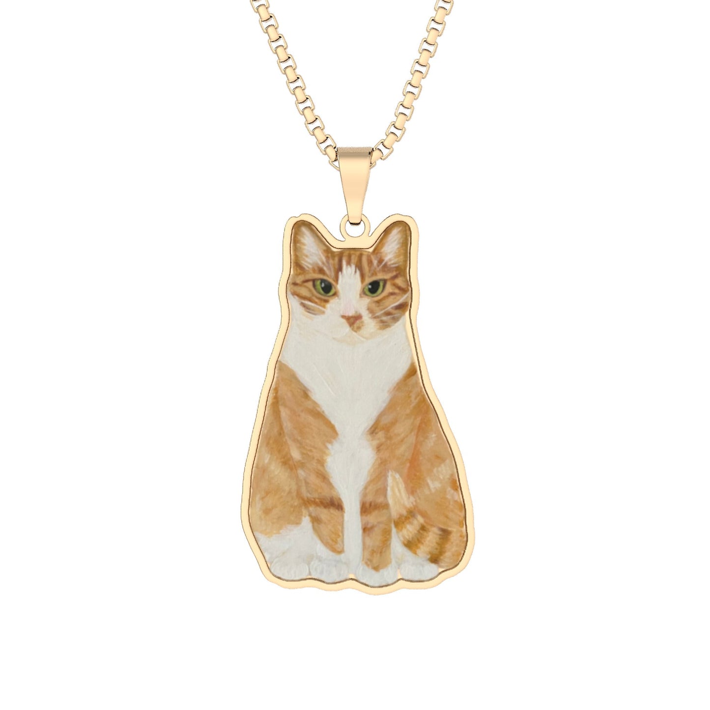 Pet Pendant Necklace Cat Silhouette Jewelry