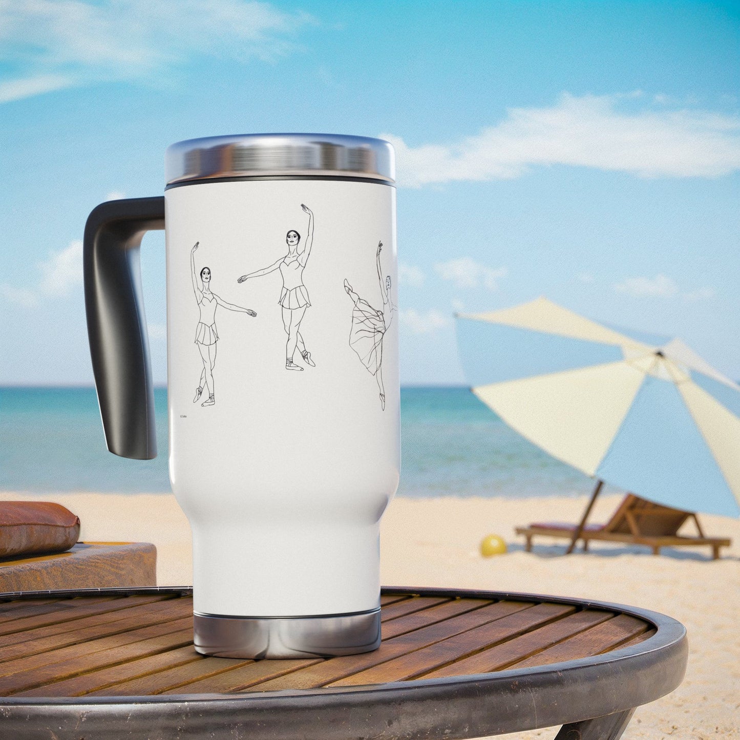 Corps de Ballet Travel Mug — 14oz Insulated Dance Coffee Tumbler