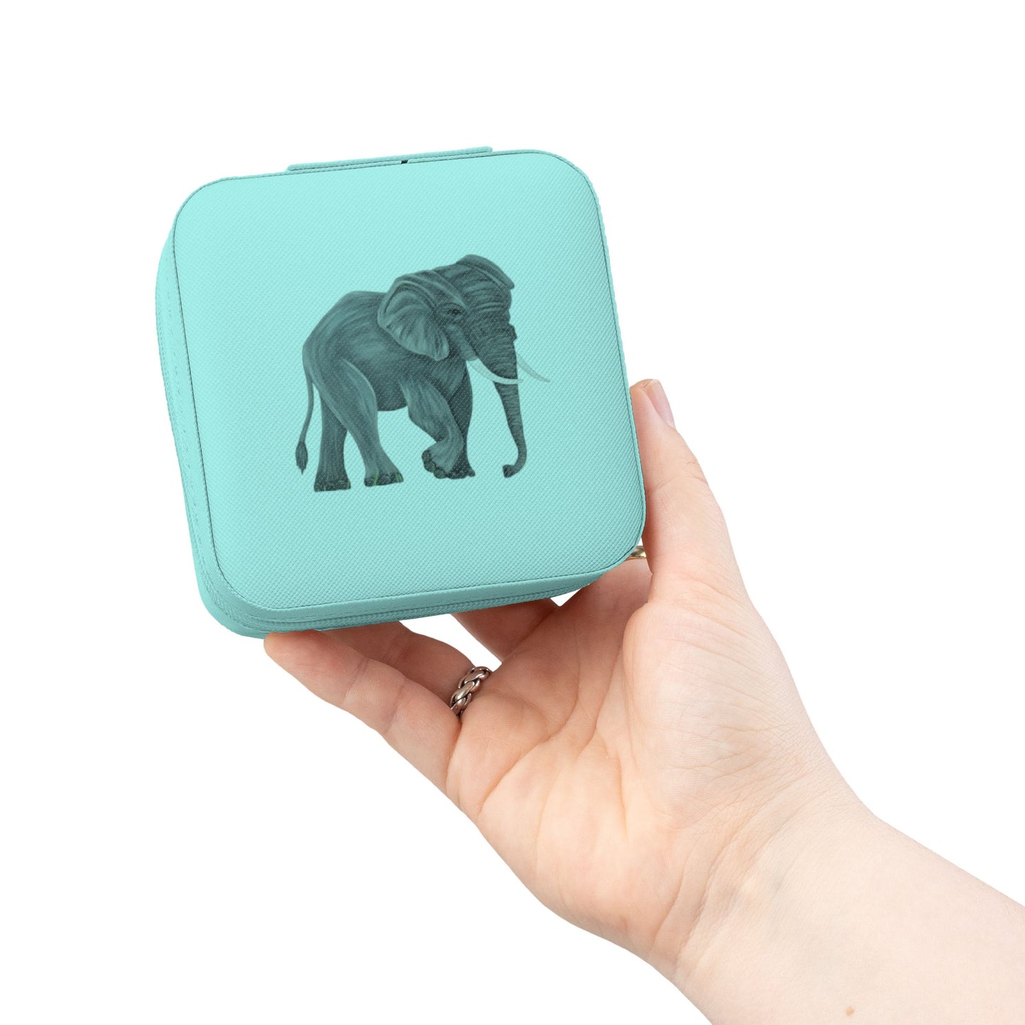 Grey Elephant Jewelry Travel Case