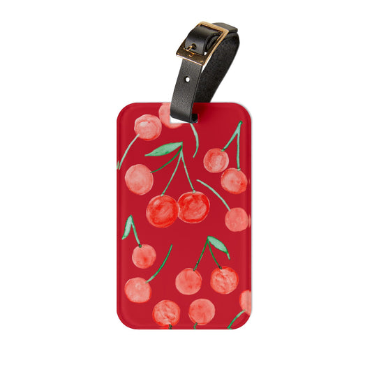 Cherry Pattern Luggage Tag