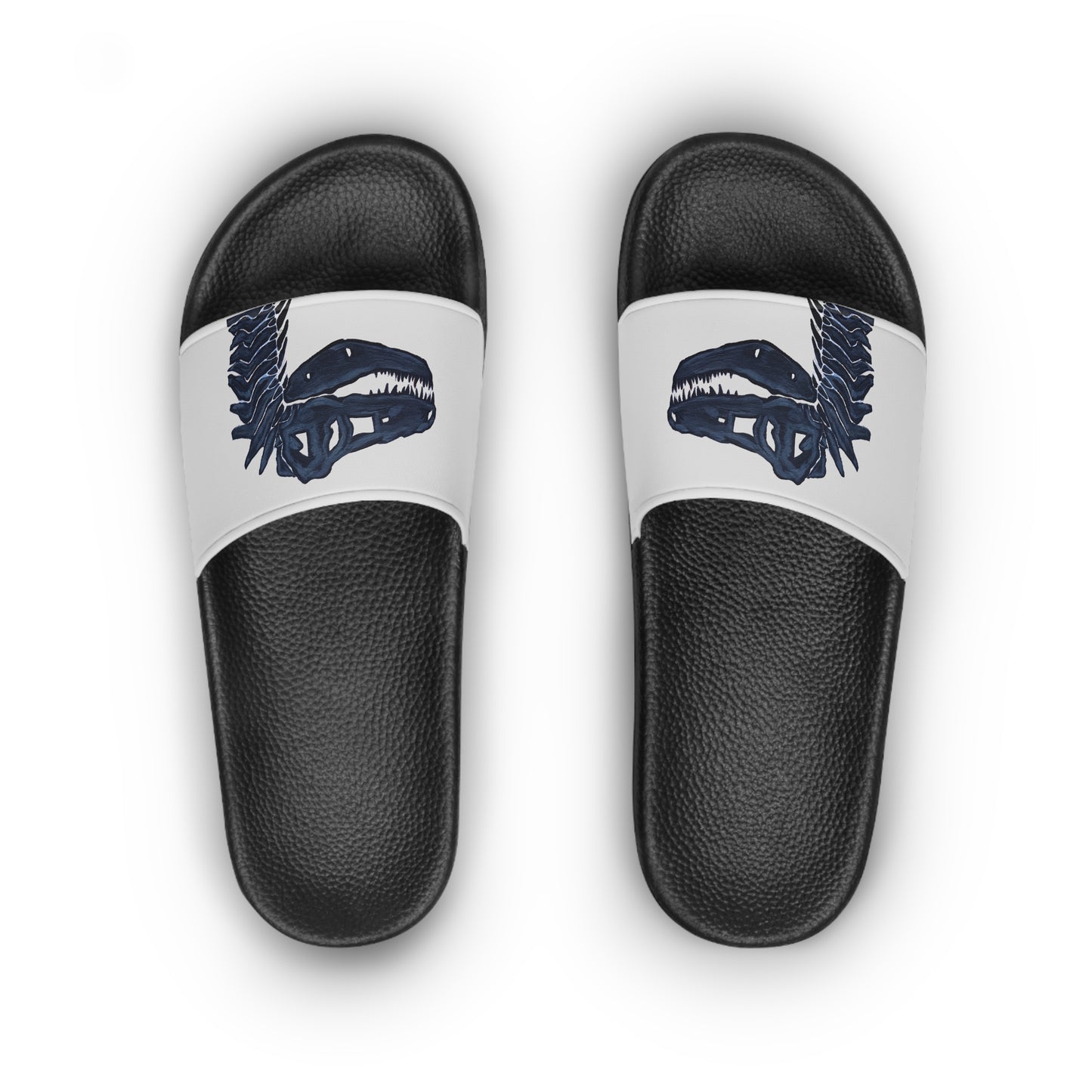 T. Rex Print Women’s Slide Sandals — Fun Summer Beach Slides
