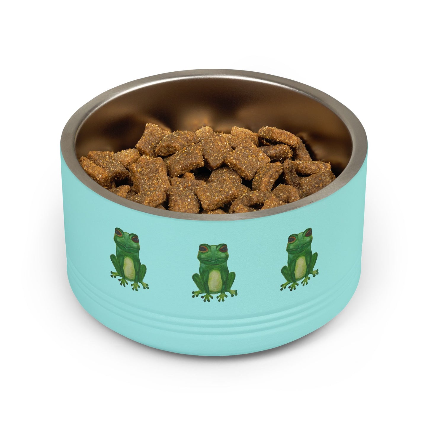Froggy Pet Bowl — 18oz Stainless Steel Dog & Cat Bowl