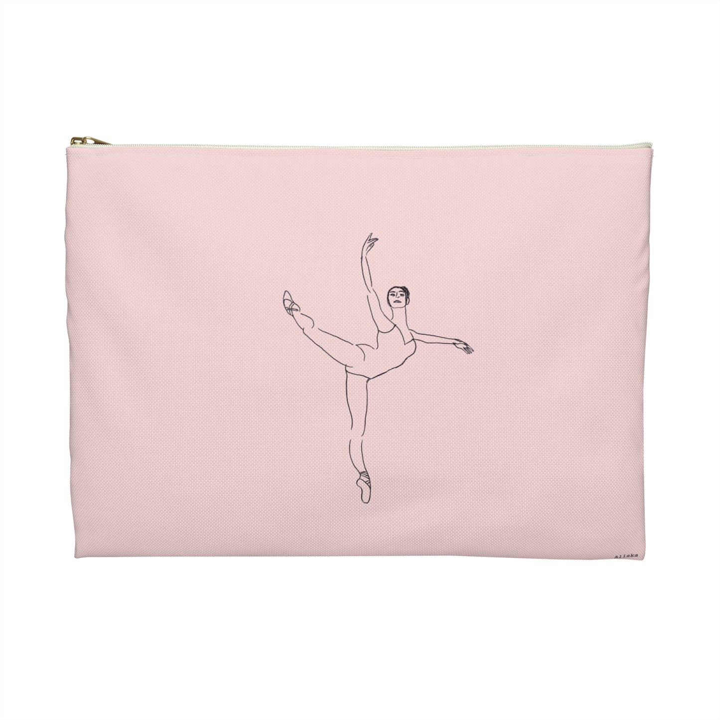 Ballet Dancer Accessory Pouch — Minimalist Dance Makeup & Jewelry Bag