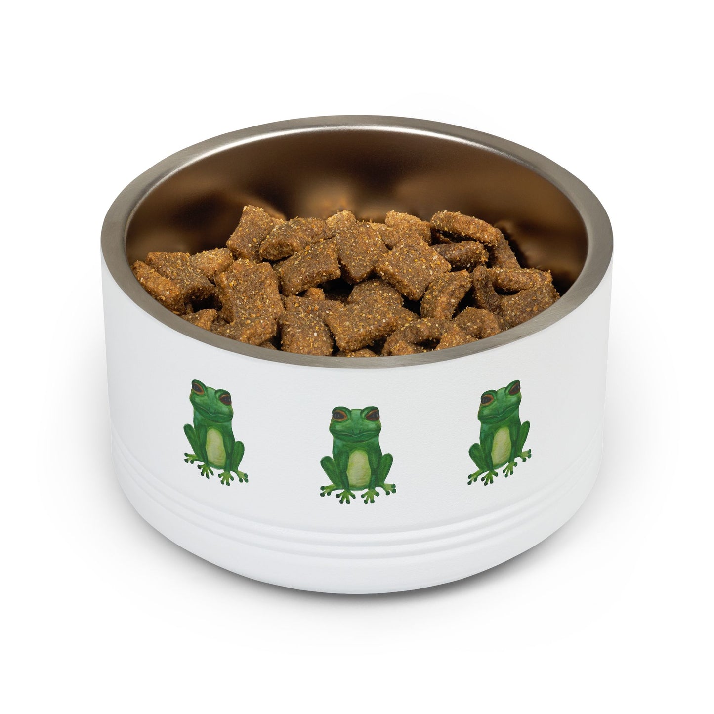 Froggy Pet Bowl — 18oz Stainless Steel Dog & Cat Bowl