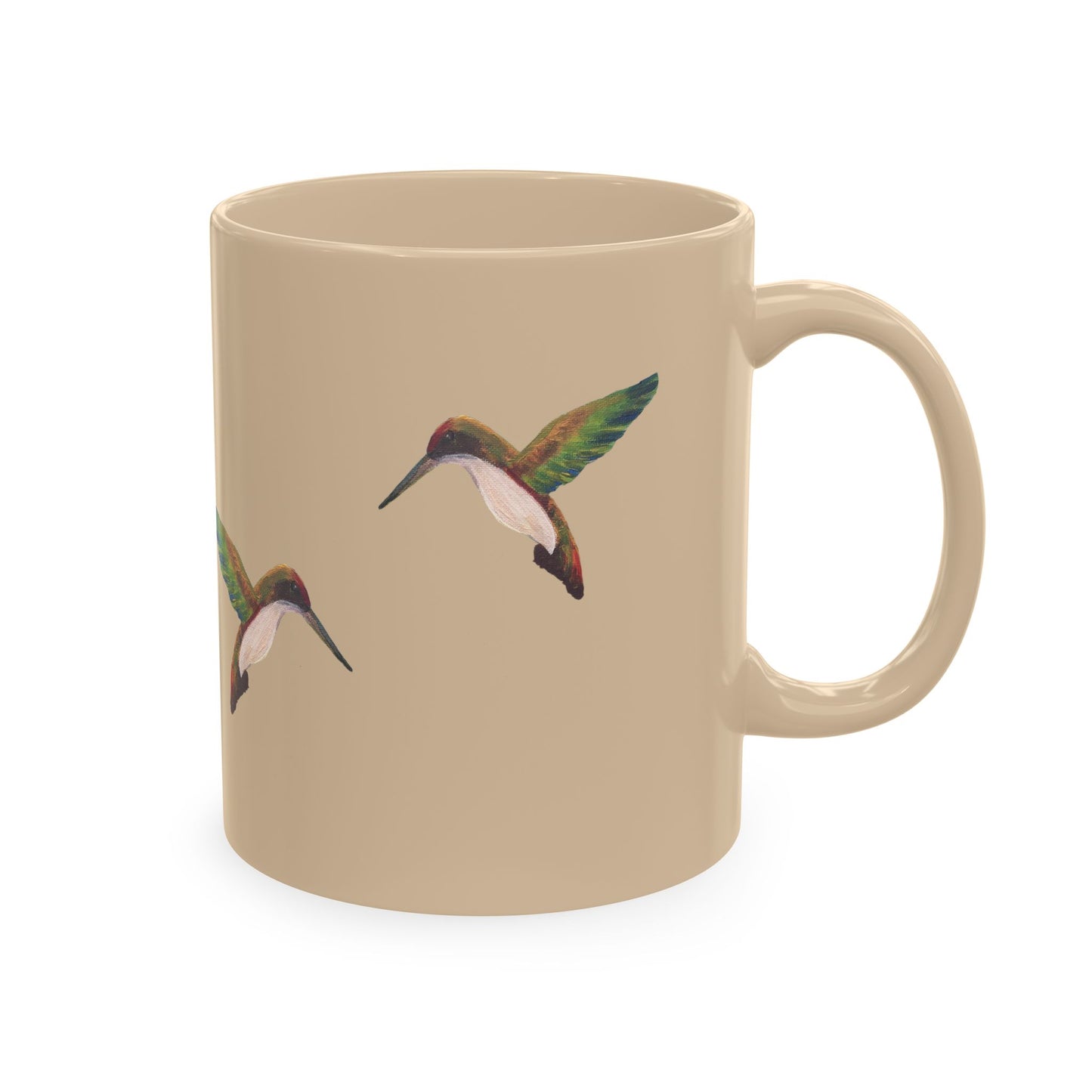 Hummingbird Pattern Ceramic Mug