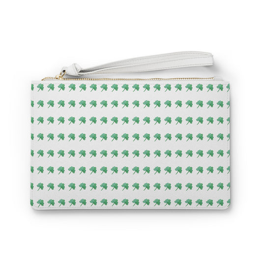 Lucky Green Clover Clutch Bag