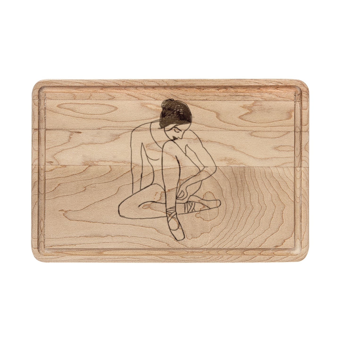 Engraved Ballet Dancers Wooden Cutting Boards — Kitchen Gifts for Dancers