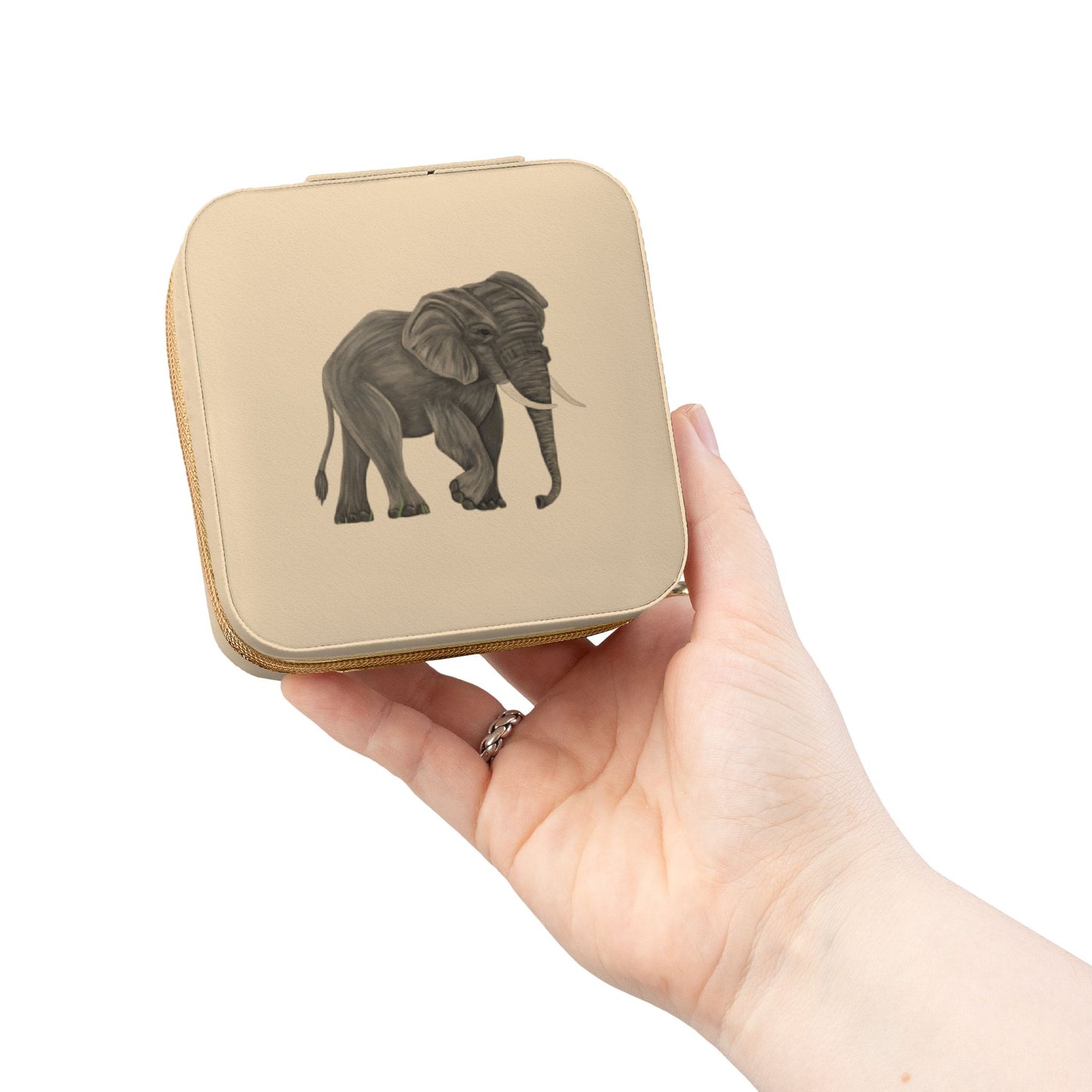 Grey Elephant Jewelry Travel Case