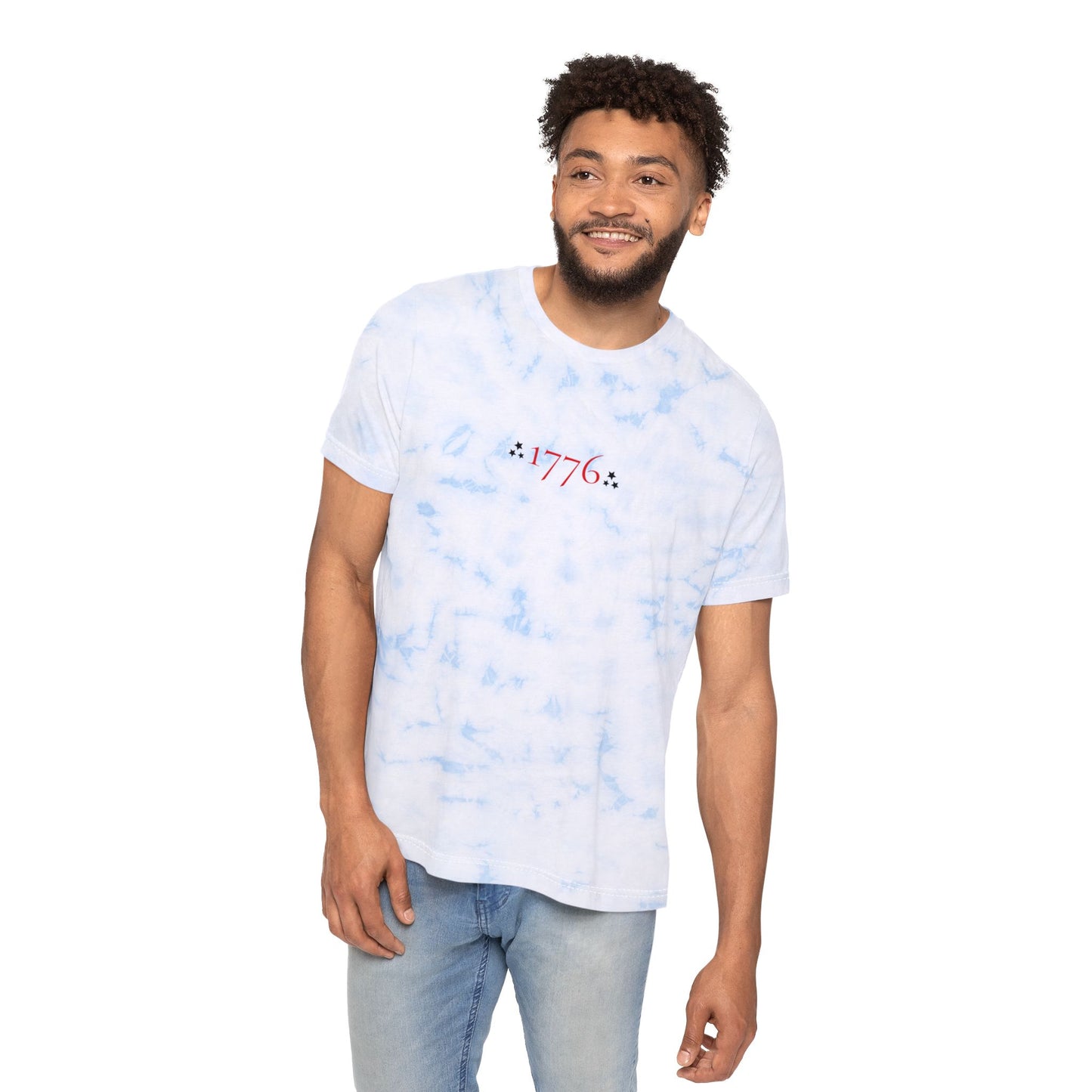 1776 4th of July Light Blue Patriotic Tee