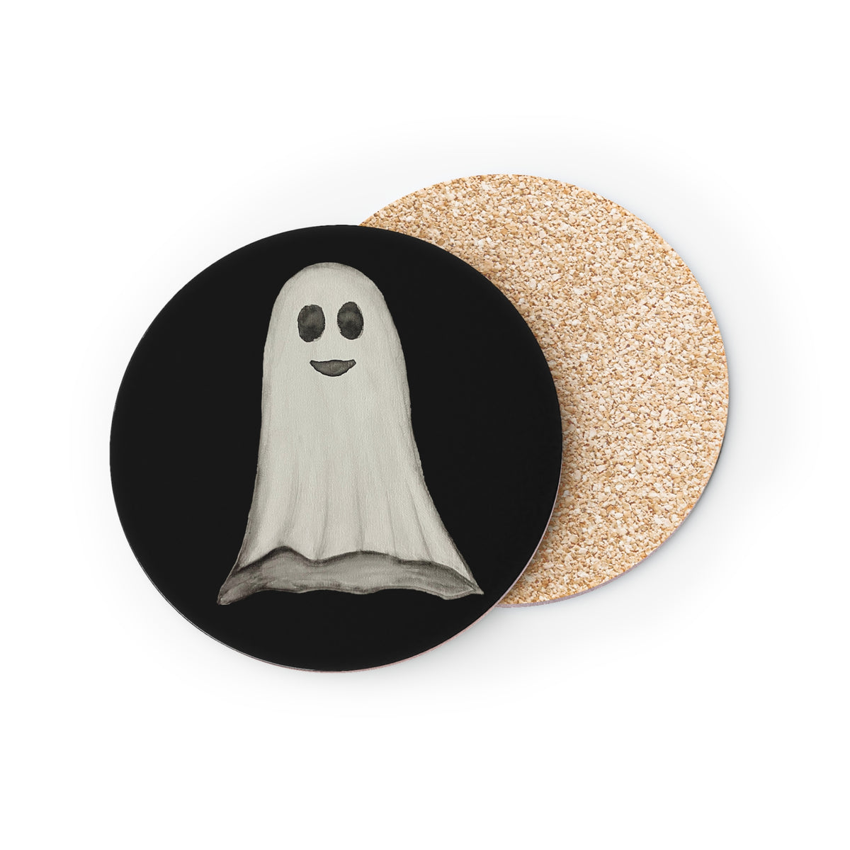 Ghost Coasters — Cute Vintage Halloween Drink Coaster Set