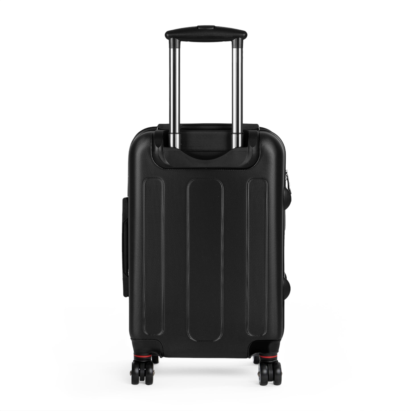Red Begonia Floral Hard-Shell Carry-On Suitcase