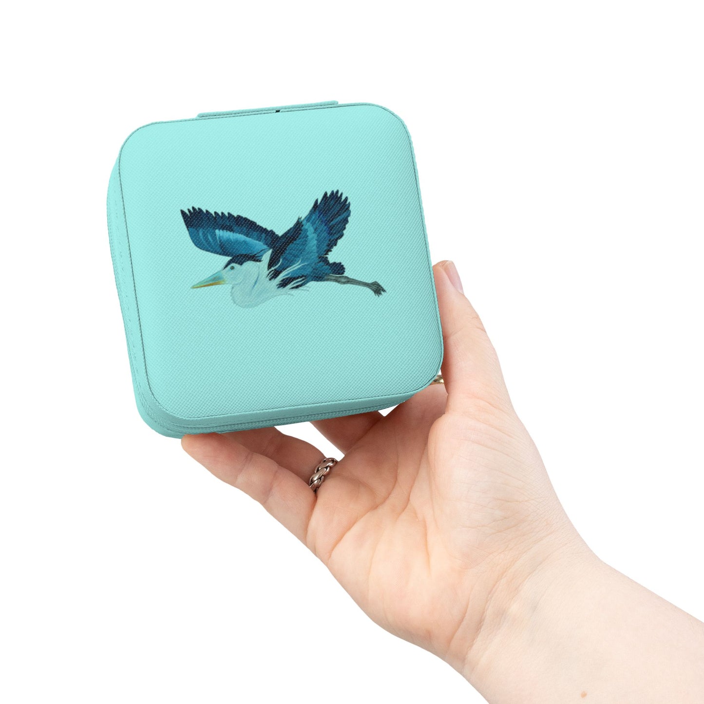 Bird Heron Jewelry Travel Case
