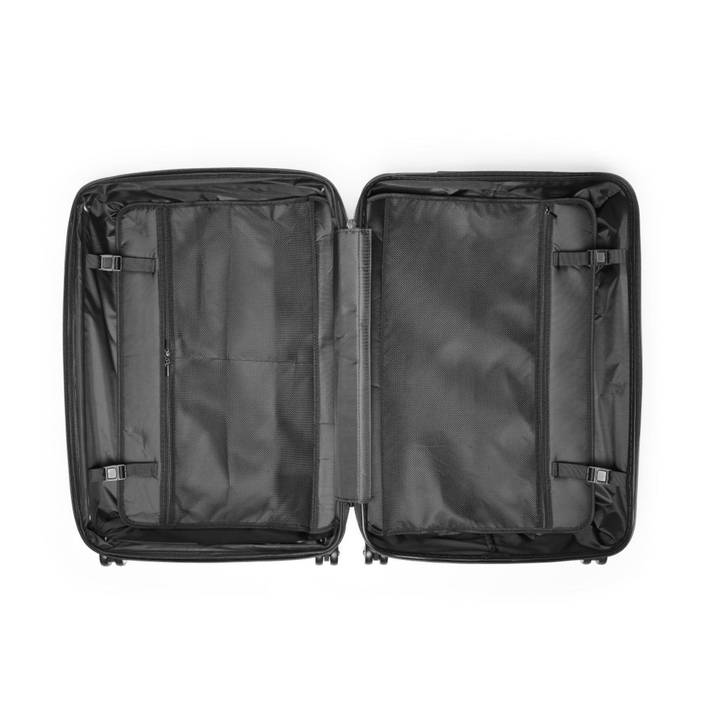 Red Begonia Floral Hard-Shell Carry-On Suitcase