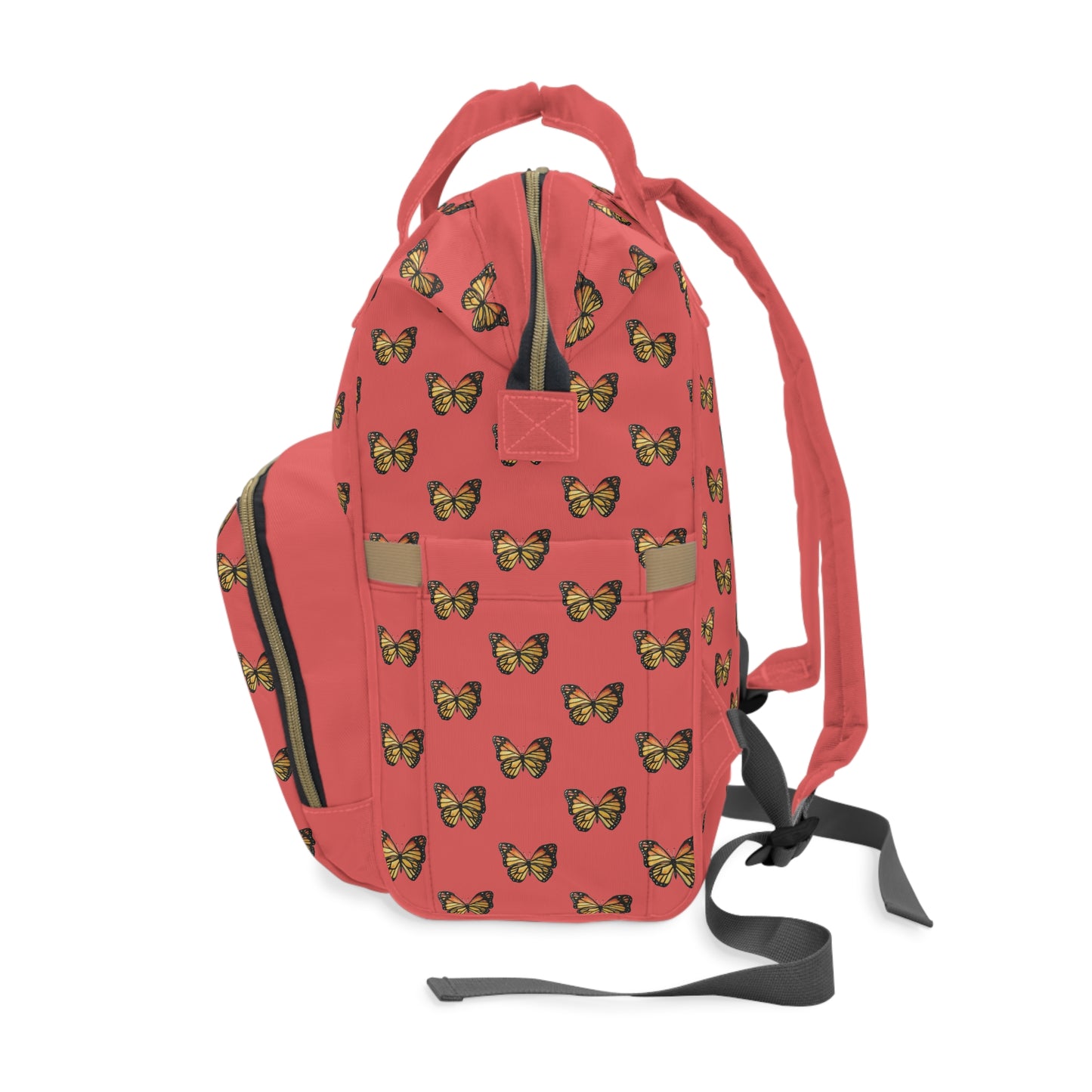 Butterfly Print Diaper Backpack — Multifunctional Baby Changing Bag