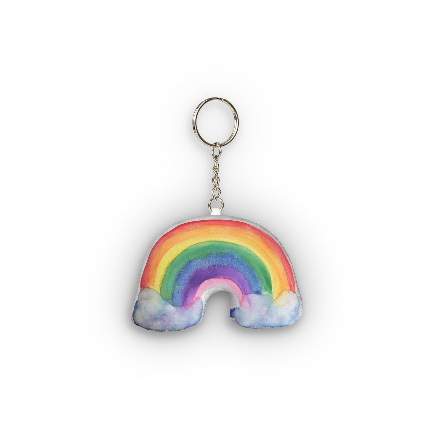 Rainbow Mini Plush Keychain — Custom Shape Soft Toy Keyring