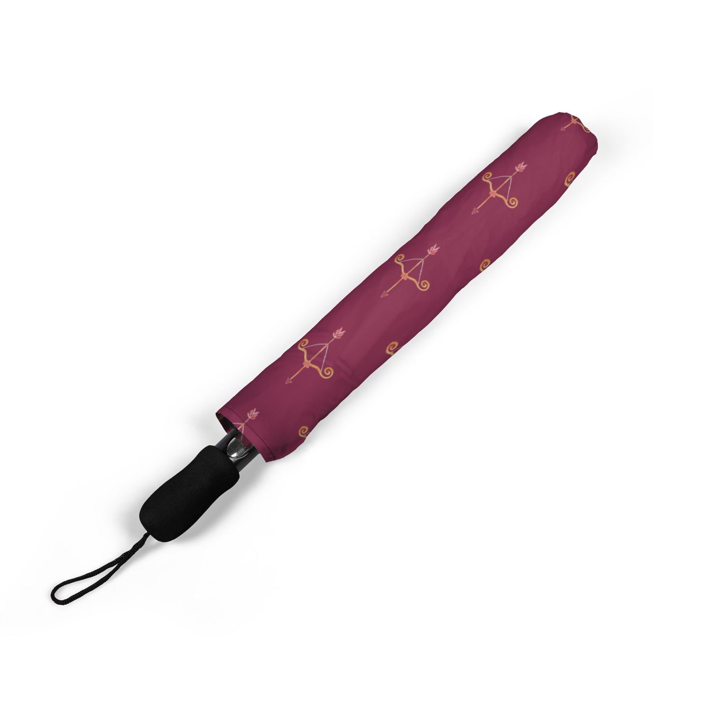 Pink Cupid's Arrow Compact Travel Umbrella