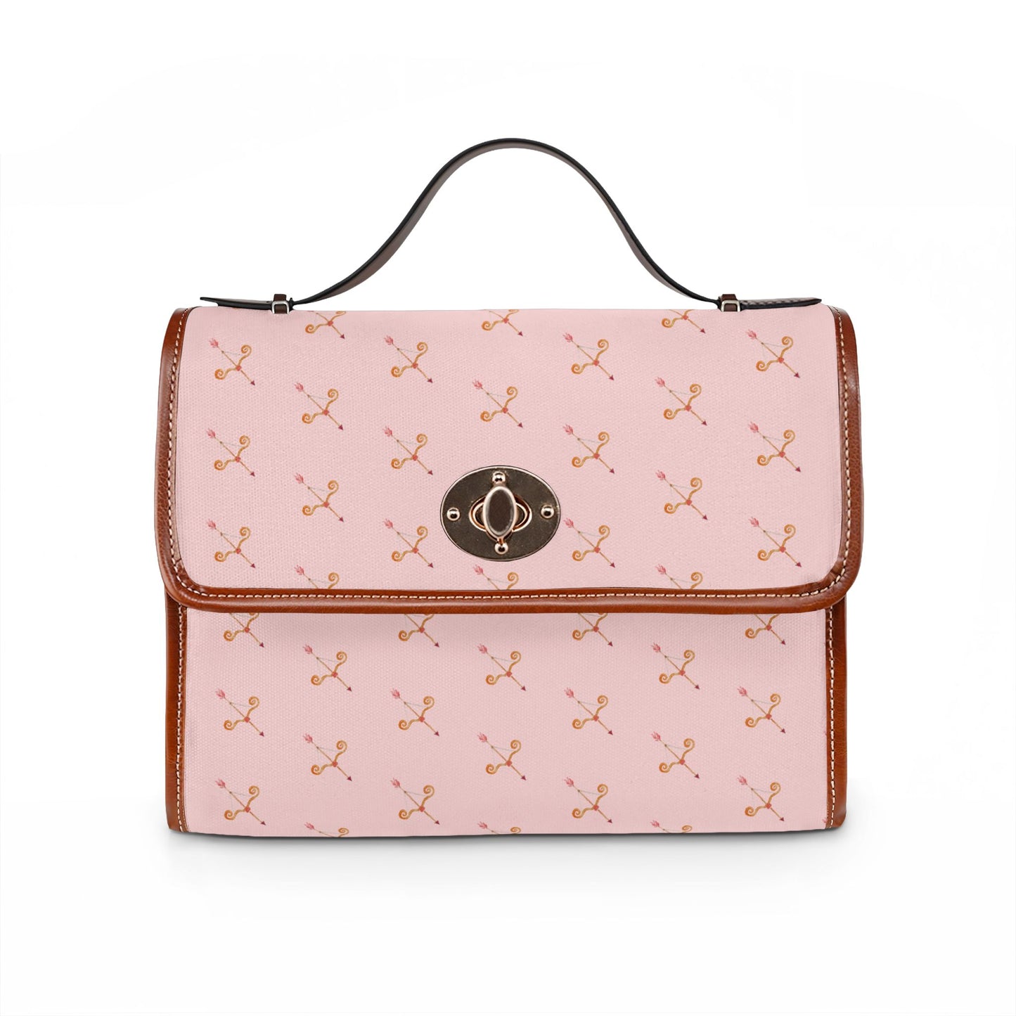 Cupid's Bow Waterproof Canvas Tote — Ballet Pink Bag