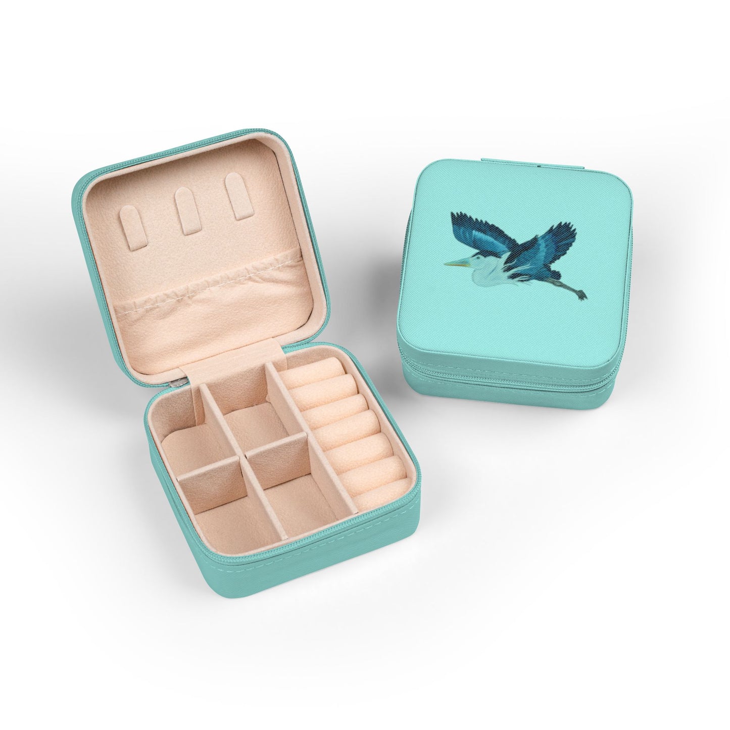 Bird Heron Jewelry Travel Case