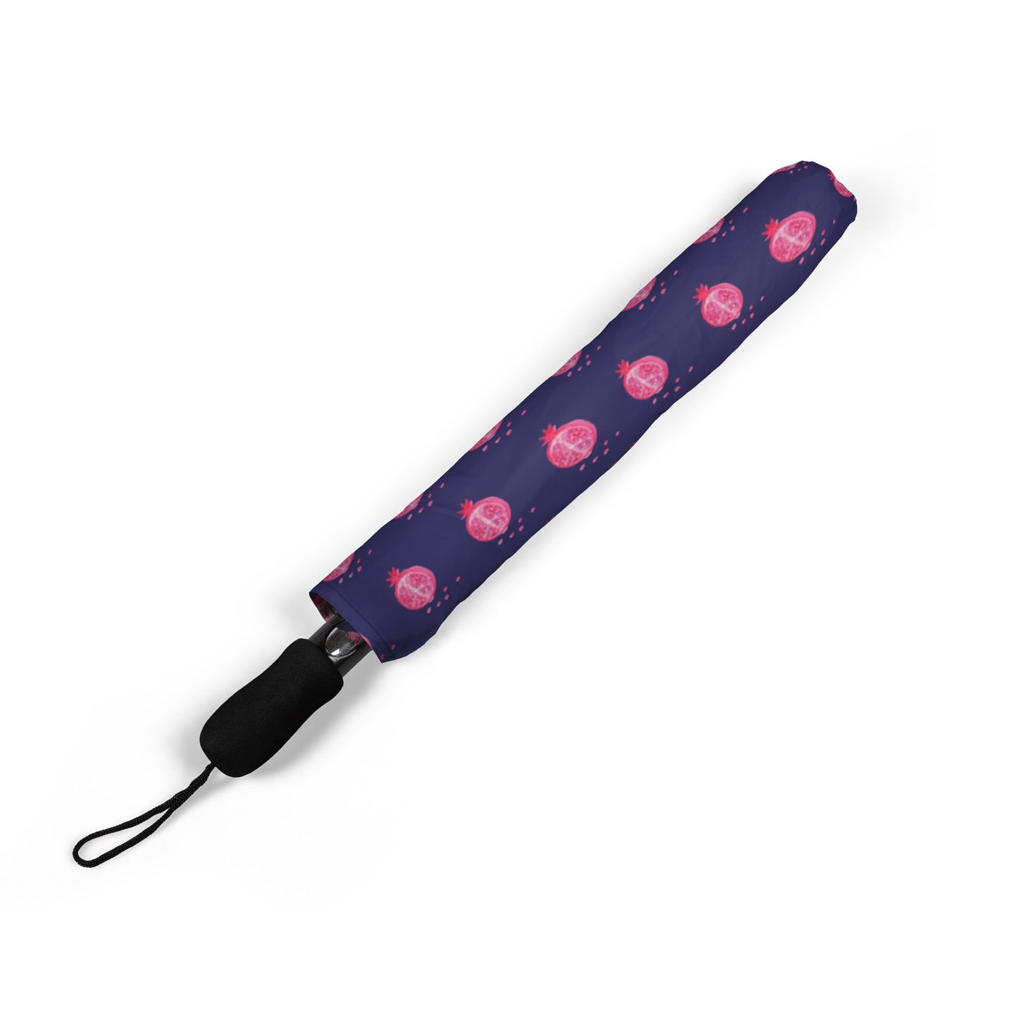 Pink Pomegranate Pattern Umbrella — Foldable Rain Umbrella
