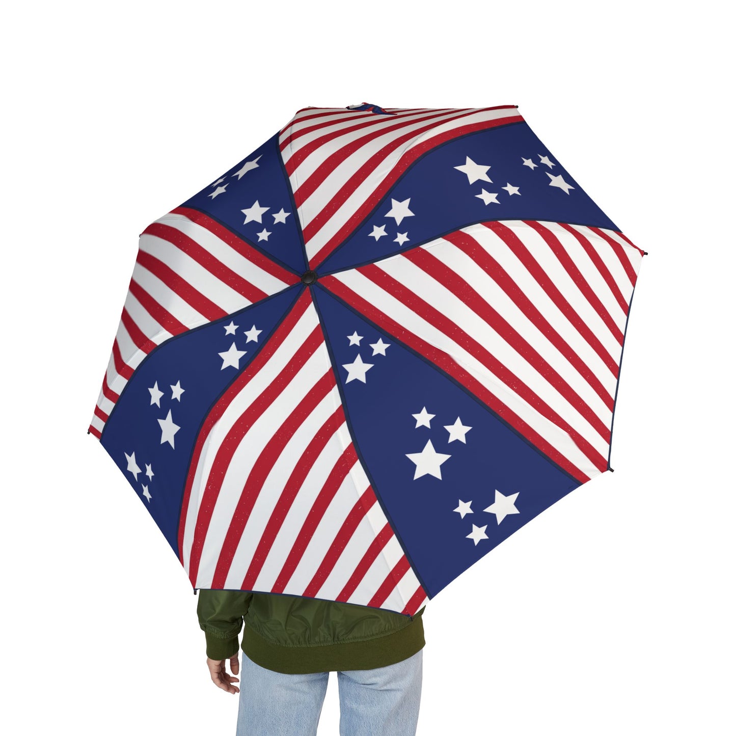 Red, White & Blue 4th of July Patriotic Umbrella