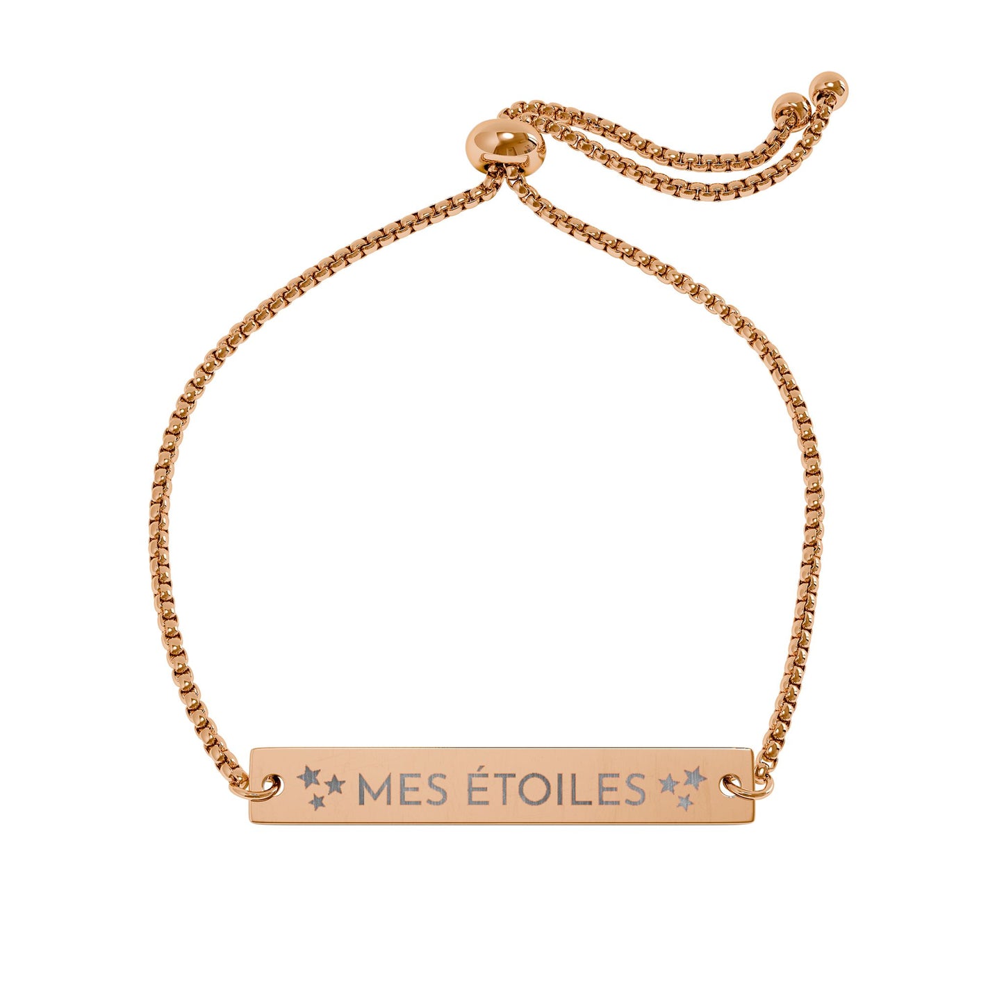 French Bar Bracelet Gift Set — “Mes Étoiles, Mon Soleil, Ma Lune”