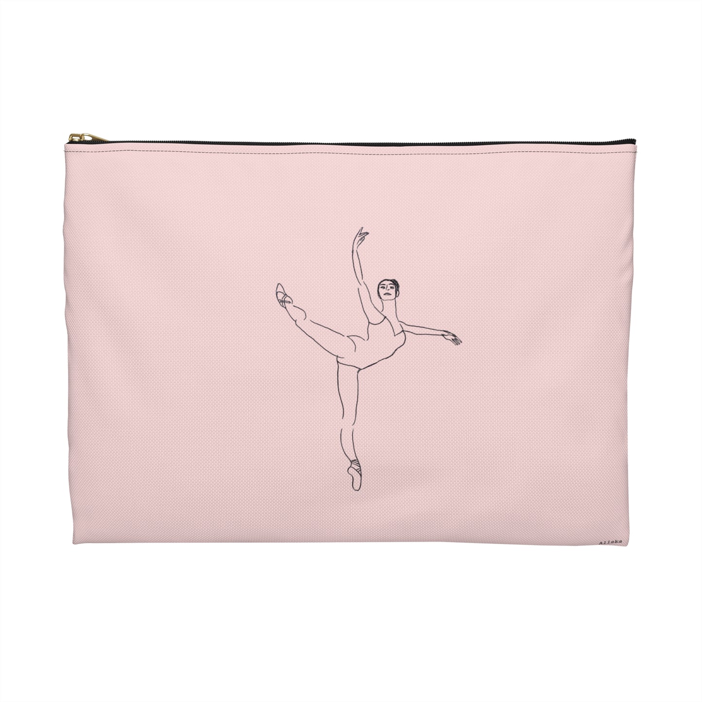 Ballet Dancer Accessory Pouch — Minimalist Dance Makeup & Jewelry Bag