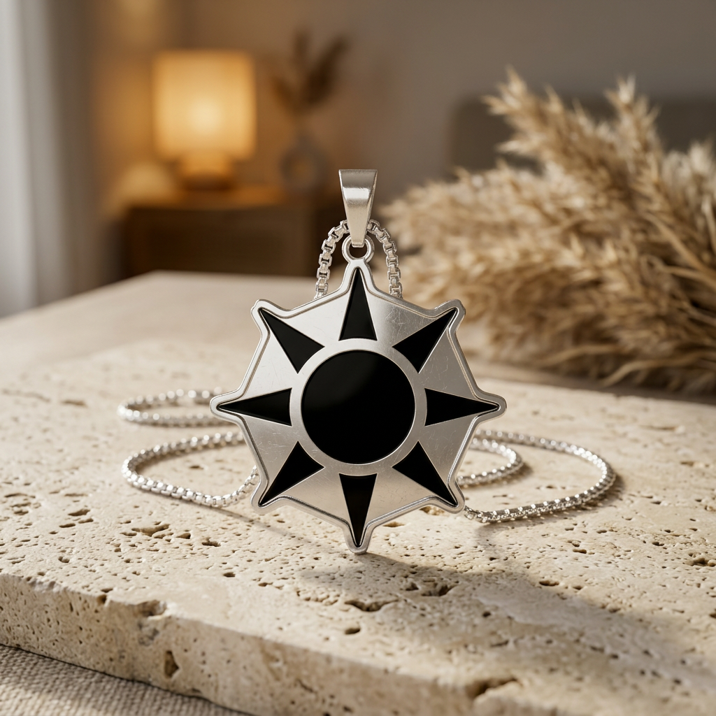 Sun Compass Pendant Necklace