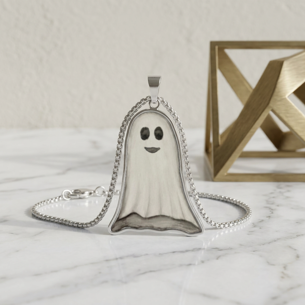 Ghost Pendant Halloween Gift