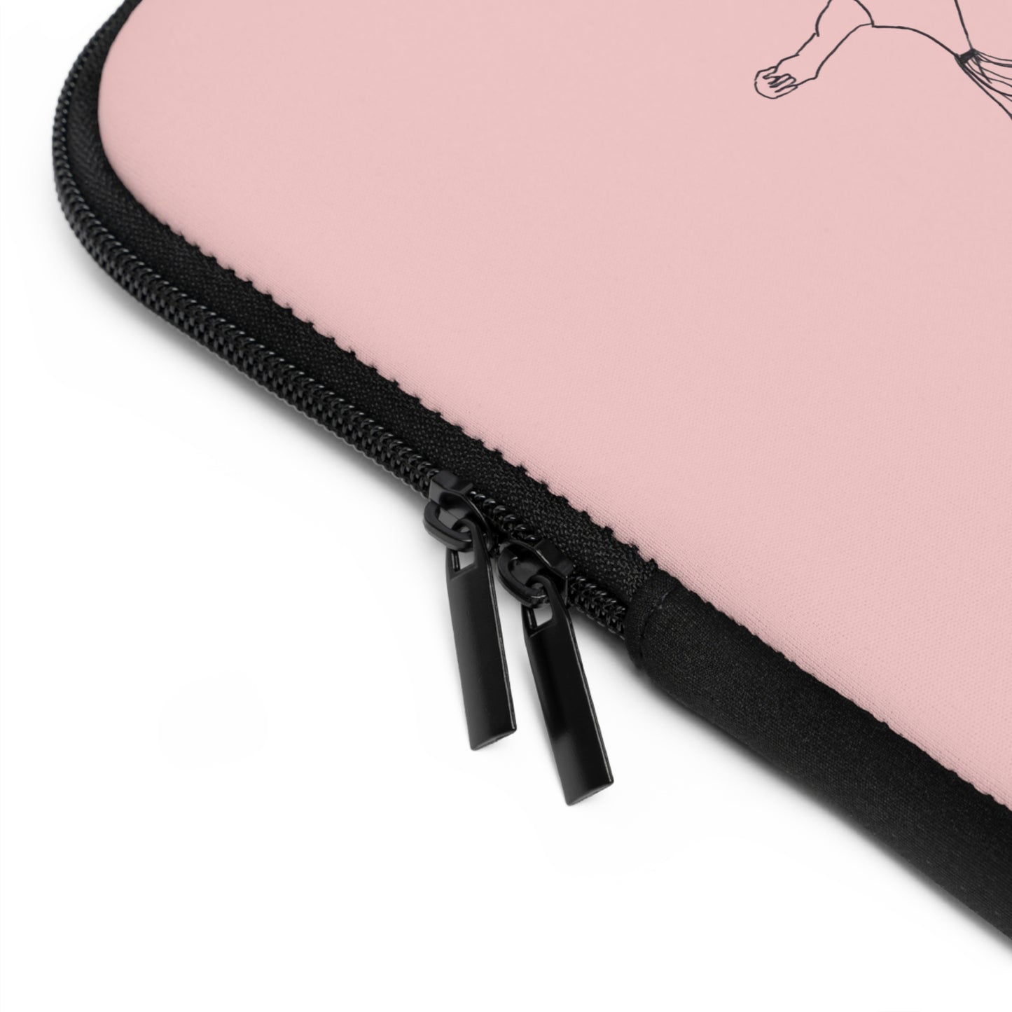 Ballet Dancer Laptop Sleeve — Minimalist Pointe Silhouette Neoprene Sleeve