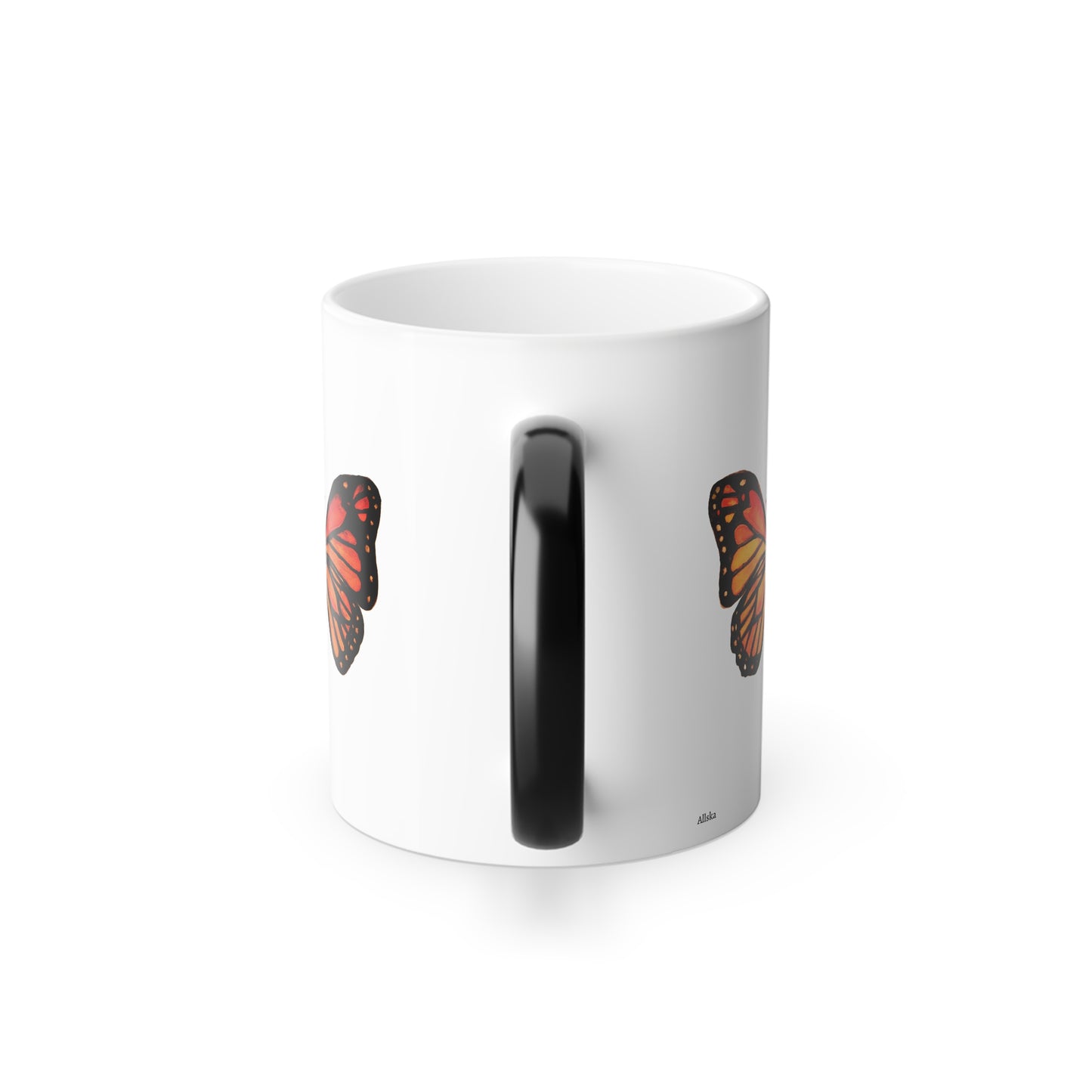 Color-Changing Butterfly Mug — 11oz Monarch Heat Reveal Coffee Cup