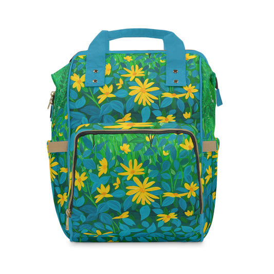 Colorful Summer Floral Diaper Backpack
