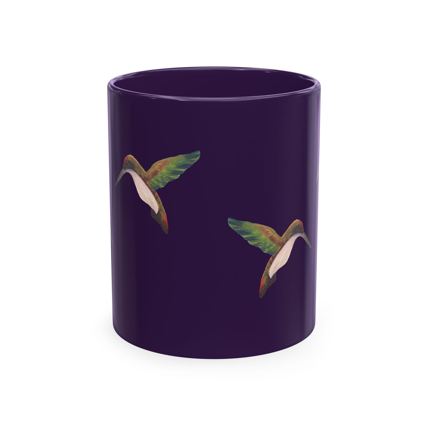 Hummingbird Pattern Ceramic Mug