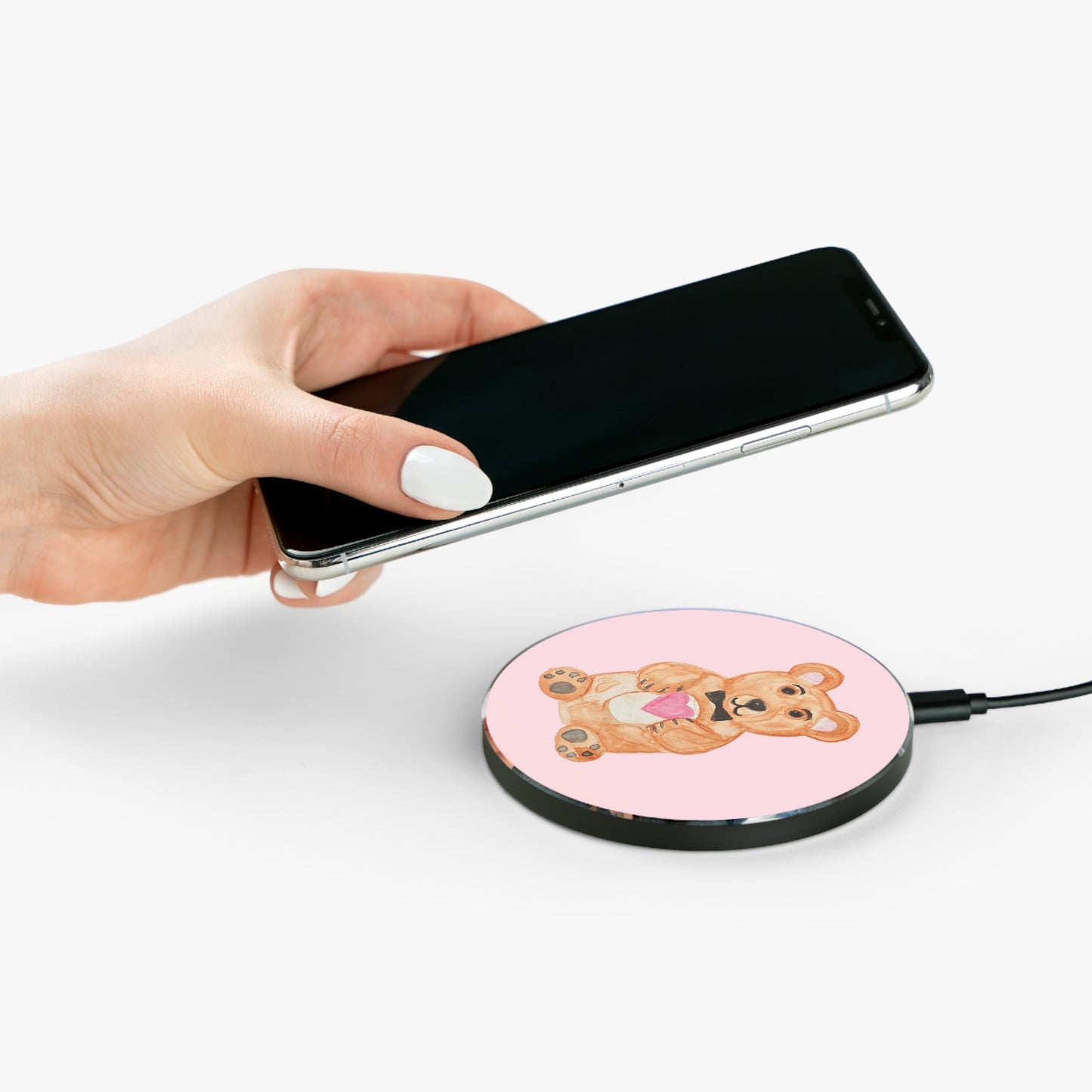 Teddy Bear Heart Wireless Charger