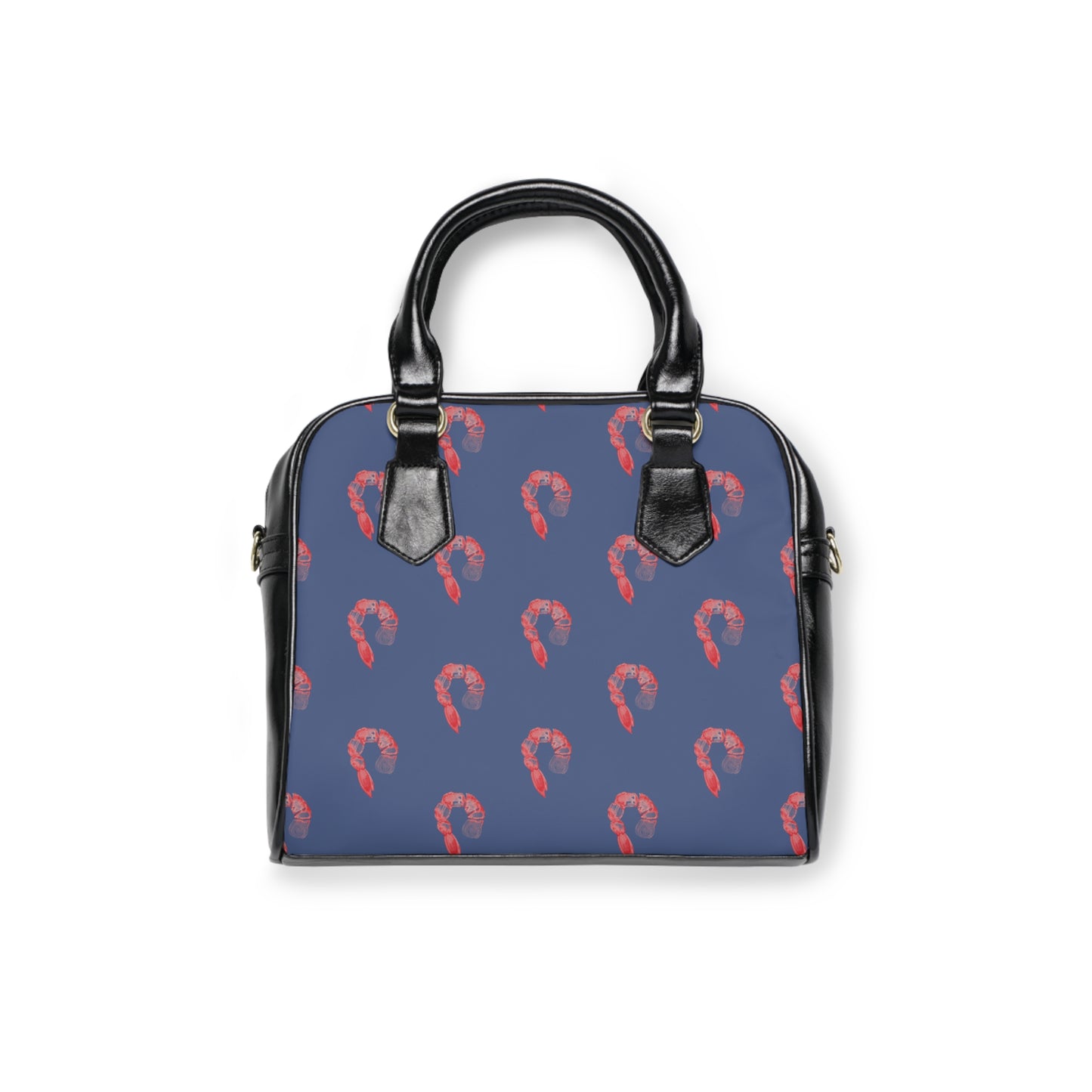 Shrimp Cocktail Blue Shoulder Handbag