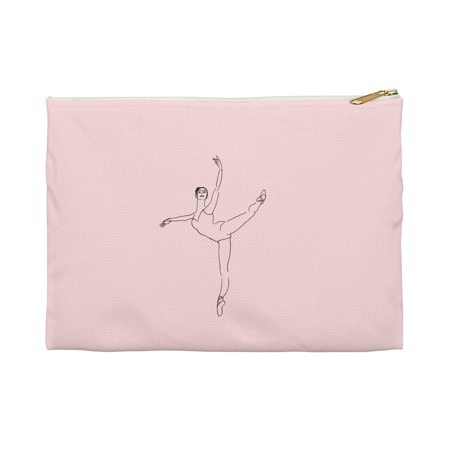 Ballet Dancer Accessory Pouch — Minimalist Dance Makeup & Jewelry Bag