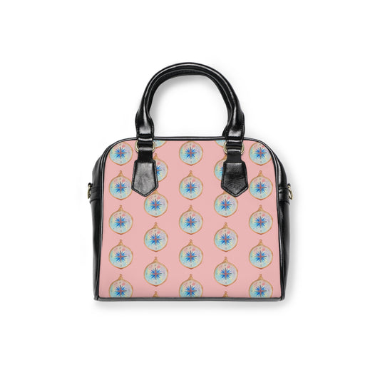 Watercolor Compass Shoulder Handbag — Travel the World