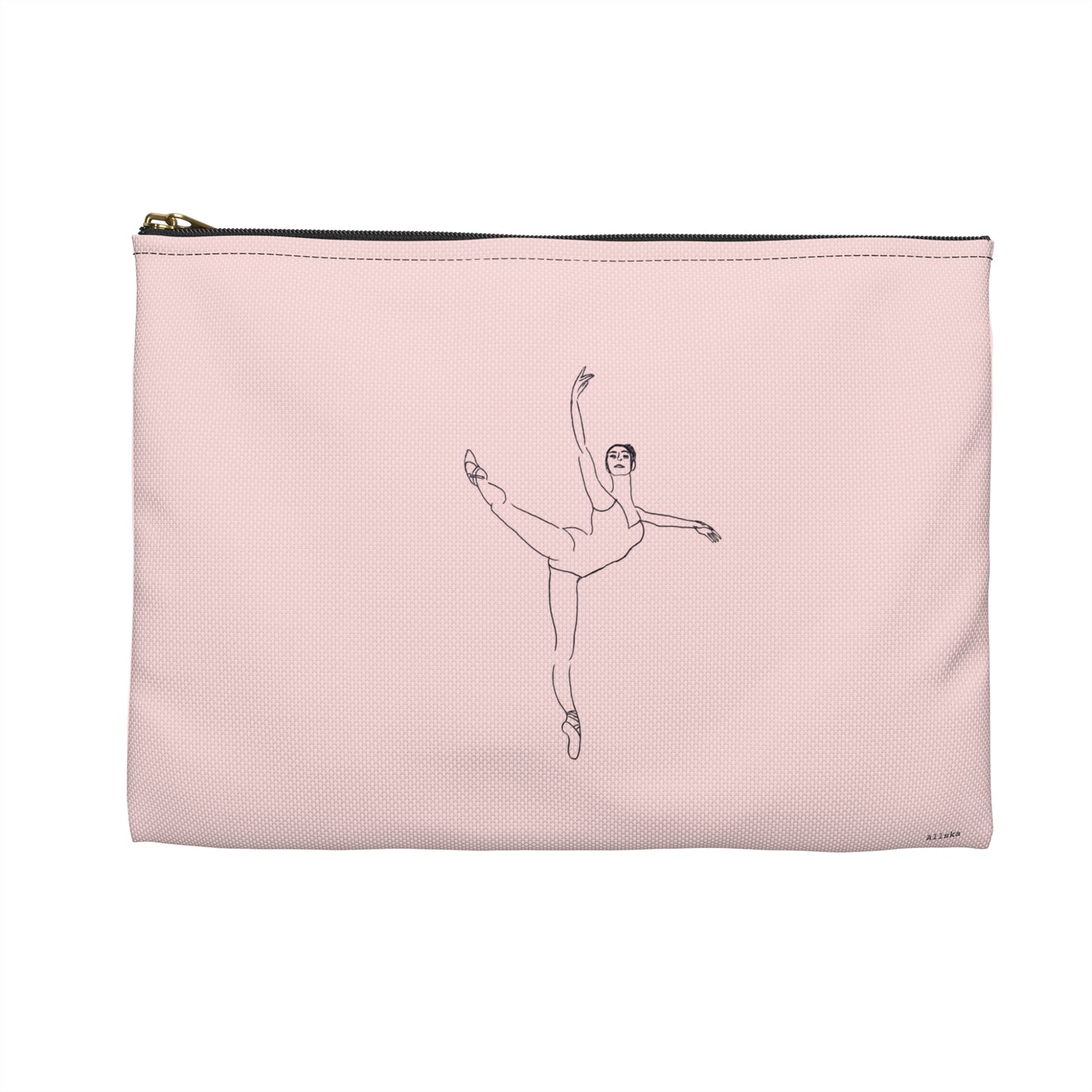 Ballet Dancer Accessory Pouch — Minimalist Dance Makeup & Jewelry Bag