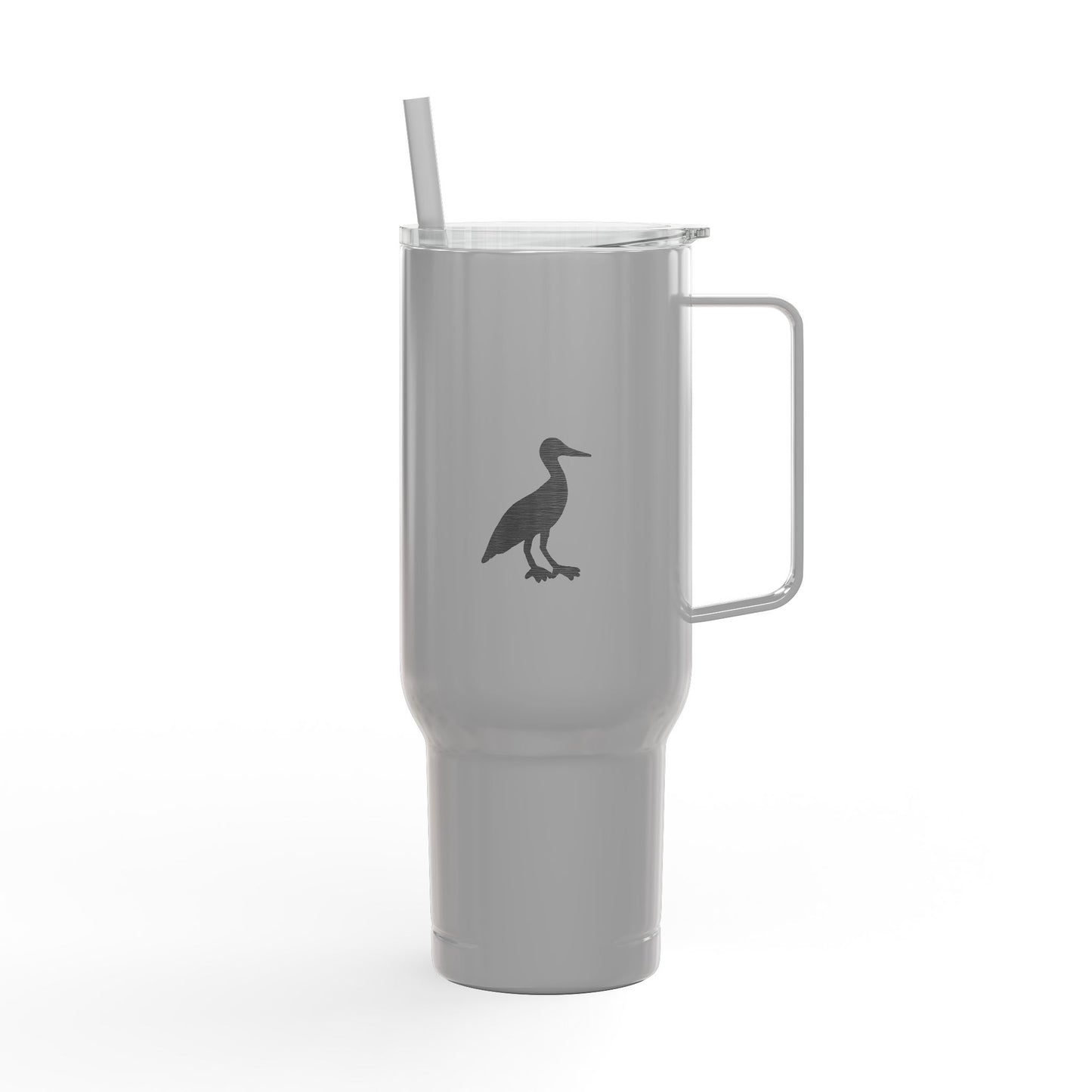 40oz Engraved Insulated Tumbler — Bird & Dinosaur Silhouette