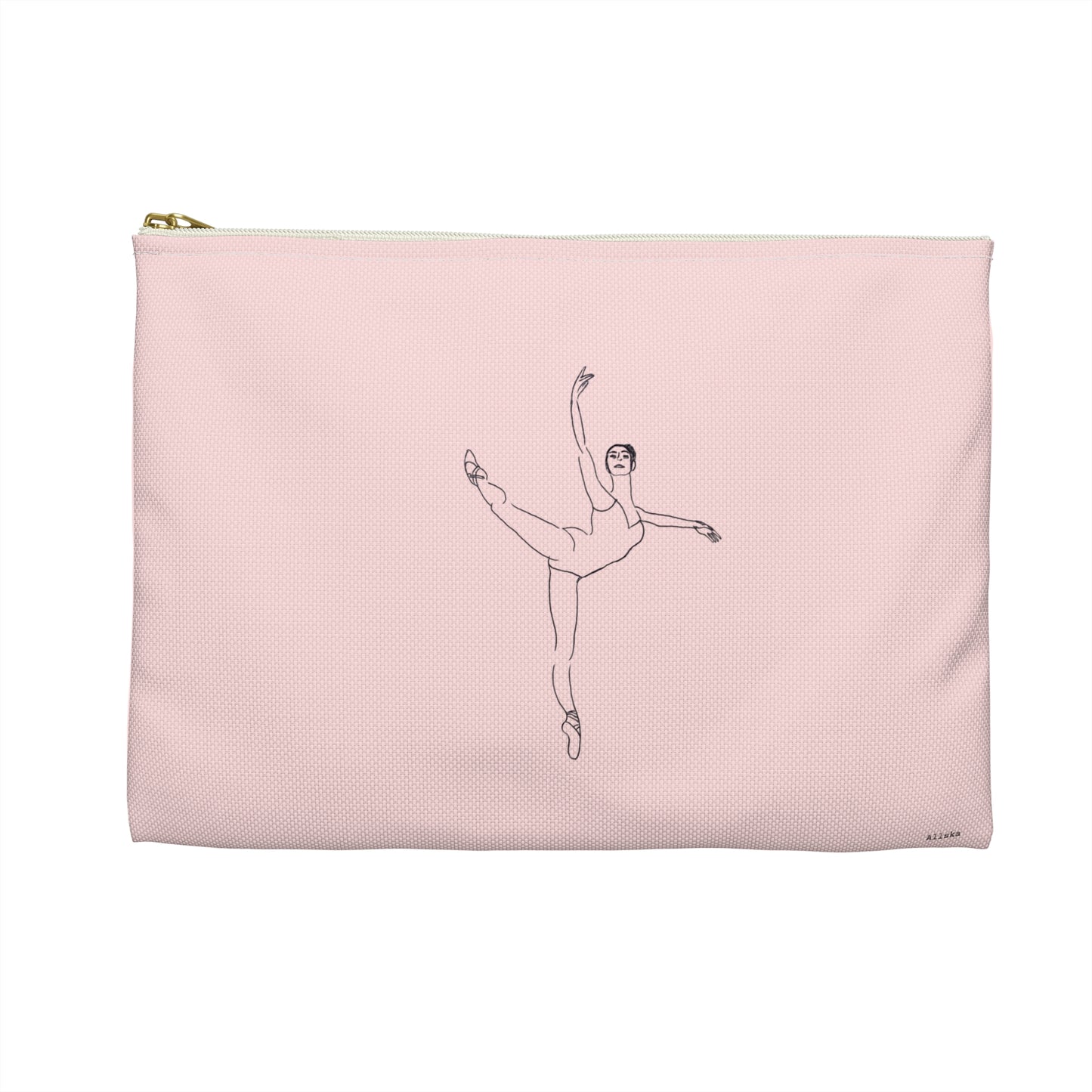 Ballet Dancer Accessory Pouch — Minimalist Dance Makeup & Jewelry Bag