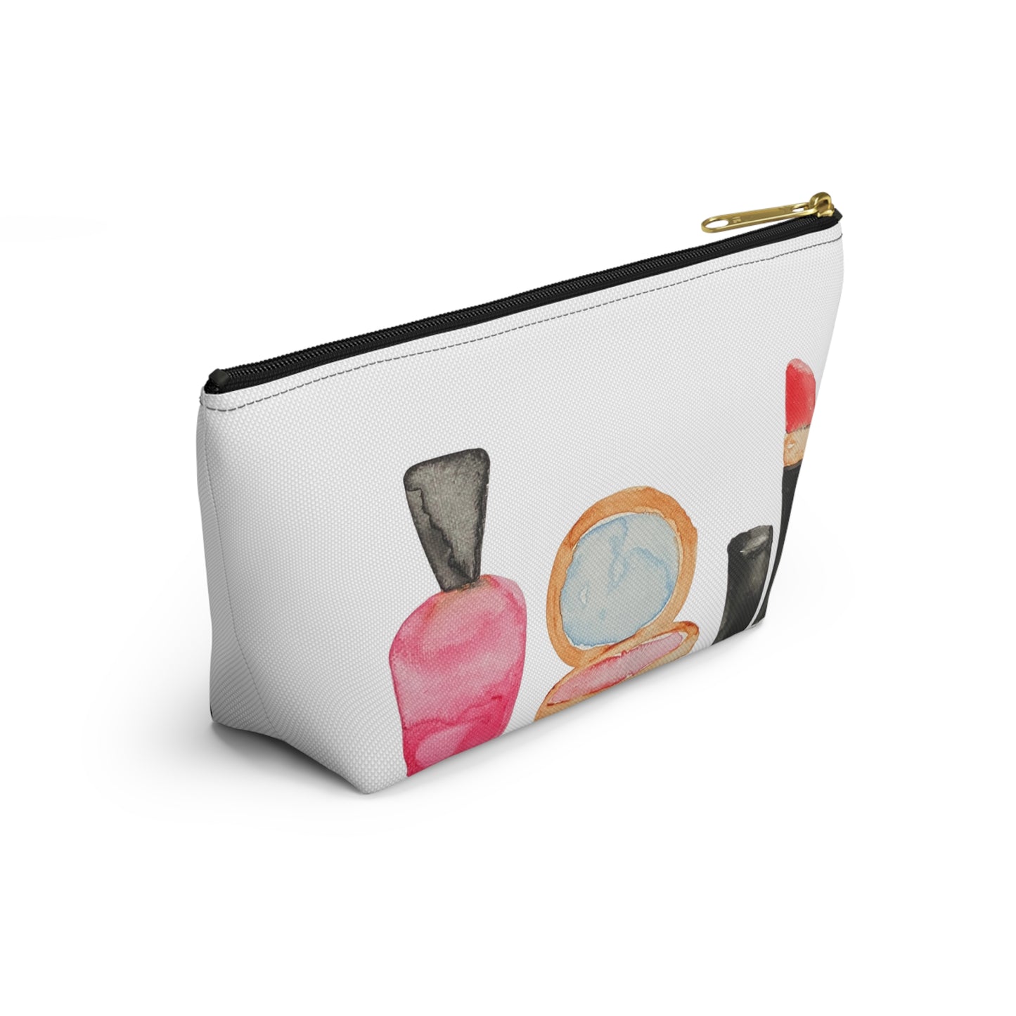 Watercolor Makeup Icons Accessory Pouch