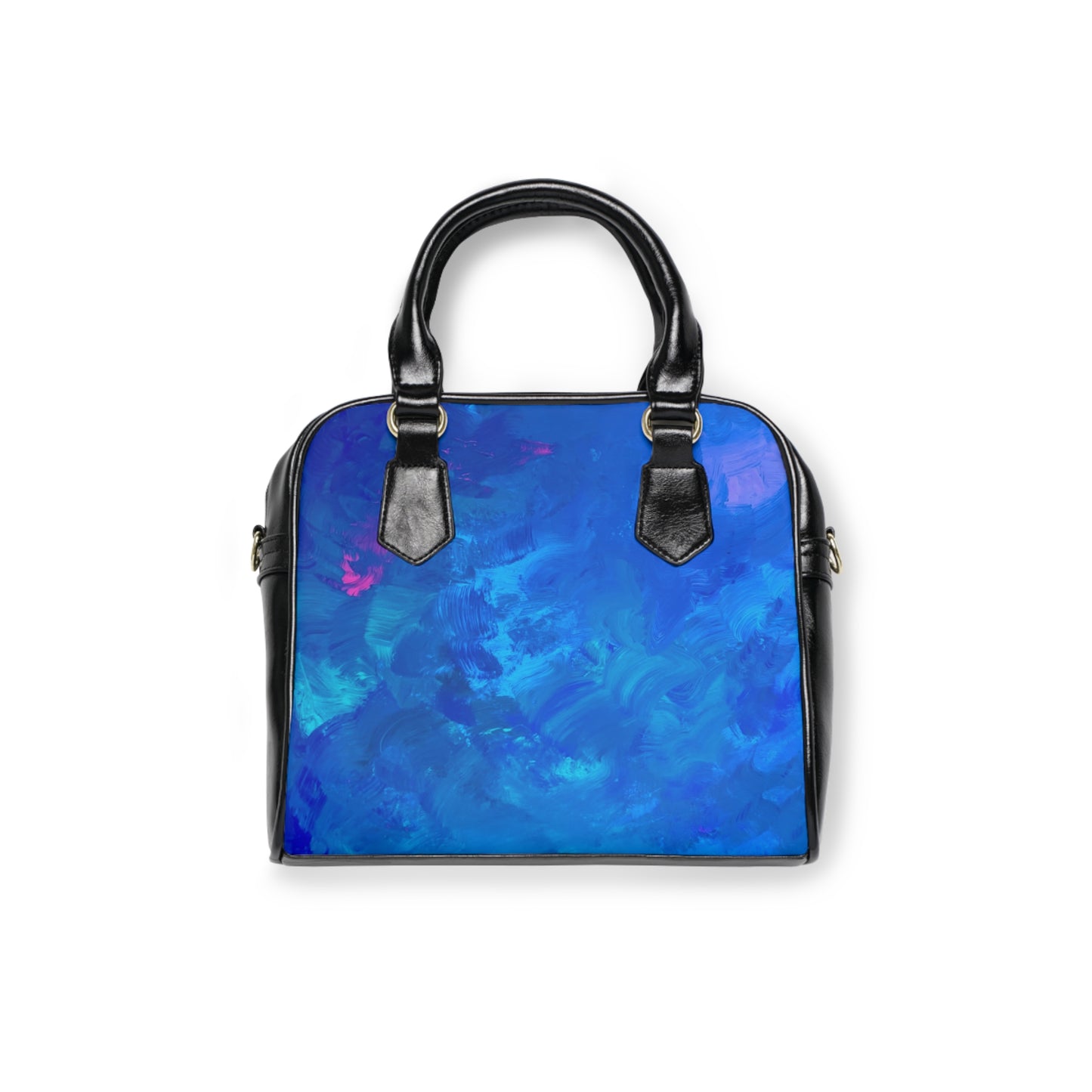 Vibrant Wish Print PU Leather Shoulder Handbag