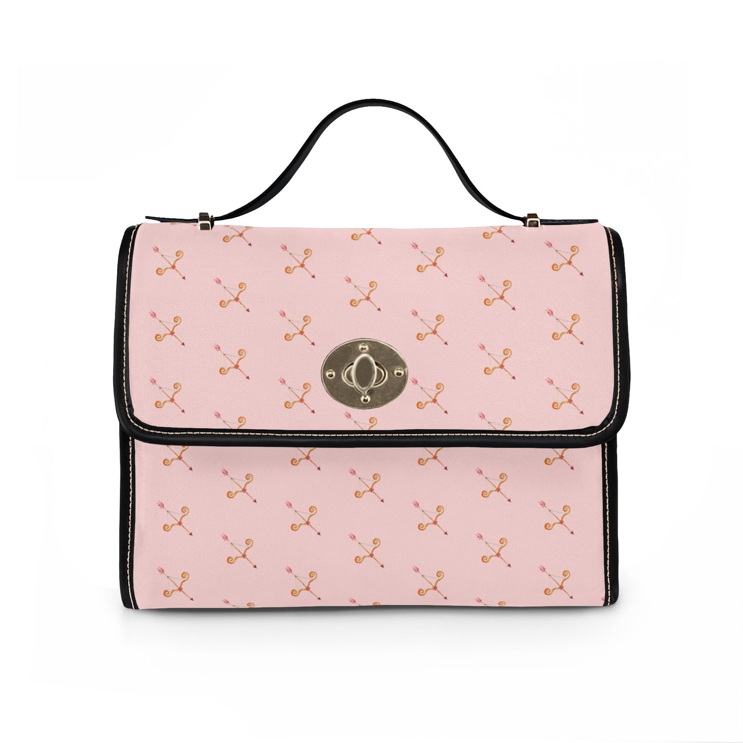 Cupid's Bow Waterproof Canvas Tote — Ballet Pink Bag