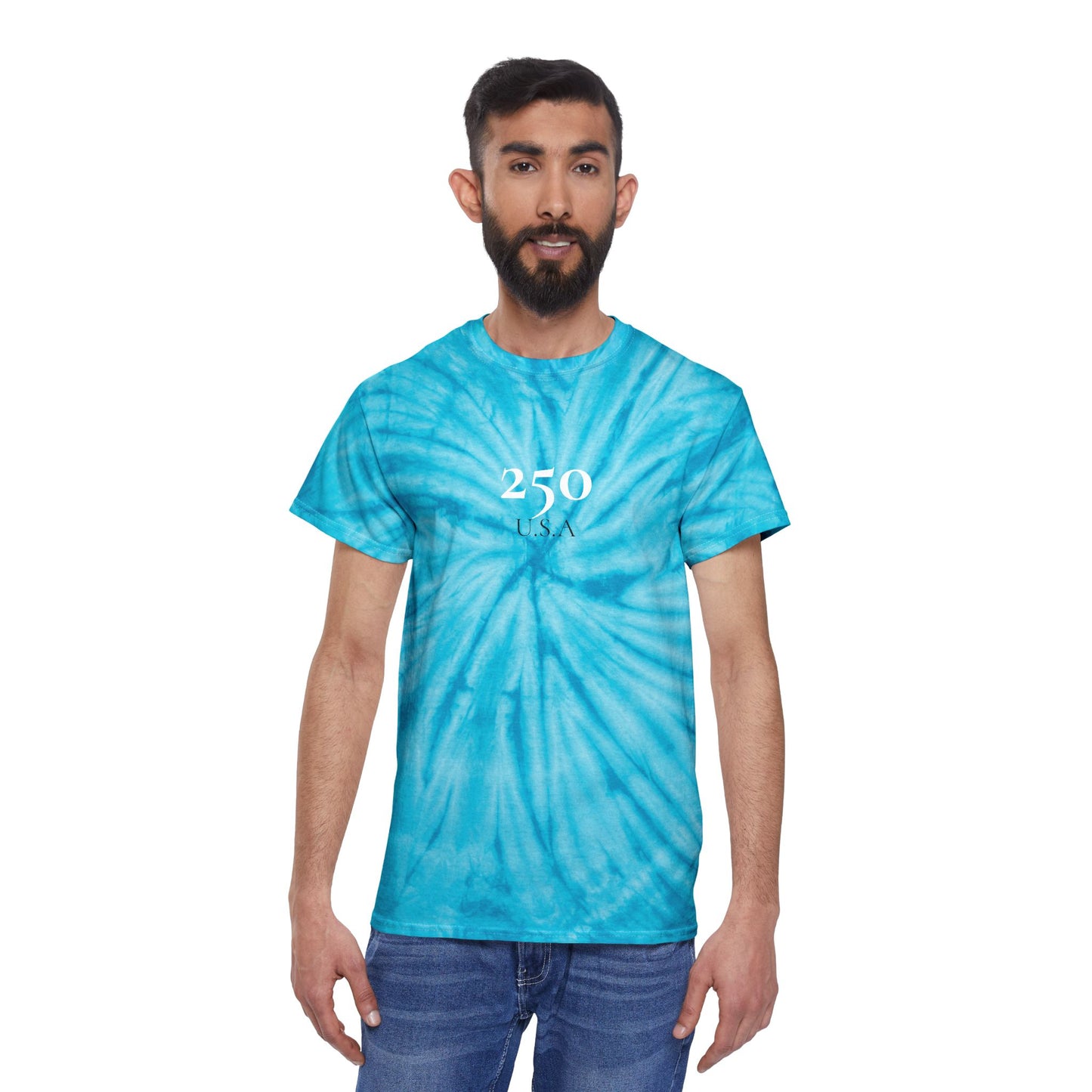 '250'4th of July Celebration Tie Die Festive Shirts