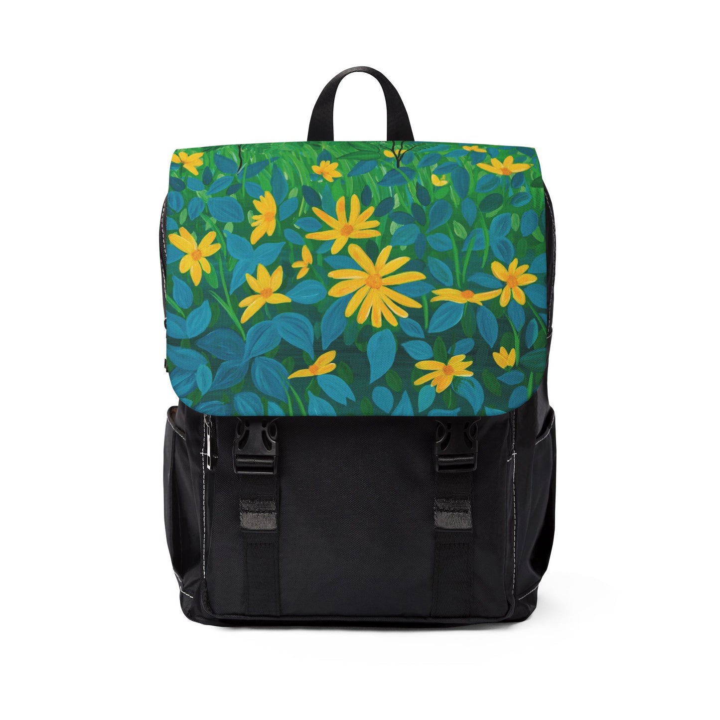 Summer Floral Unisex Casual Shoulder Backpack