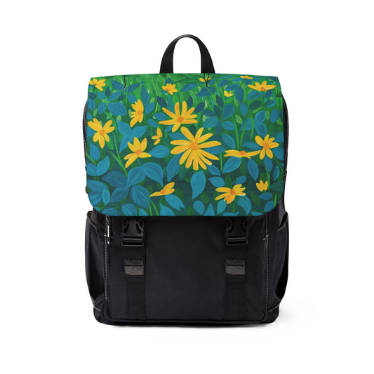 Summer Floral Unisex Casual Shoulder Backpack