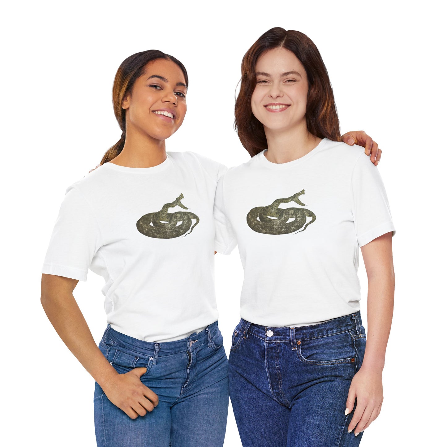 Snake Graphic Tee — Coiled Rattlesnake Illustration T-Shirt