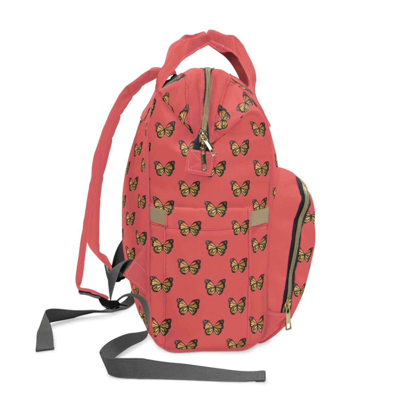 Butterfly Print Diaper Backpack — Multifunctional Baby Changing Bag