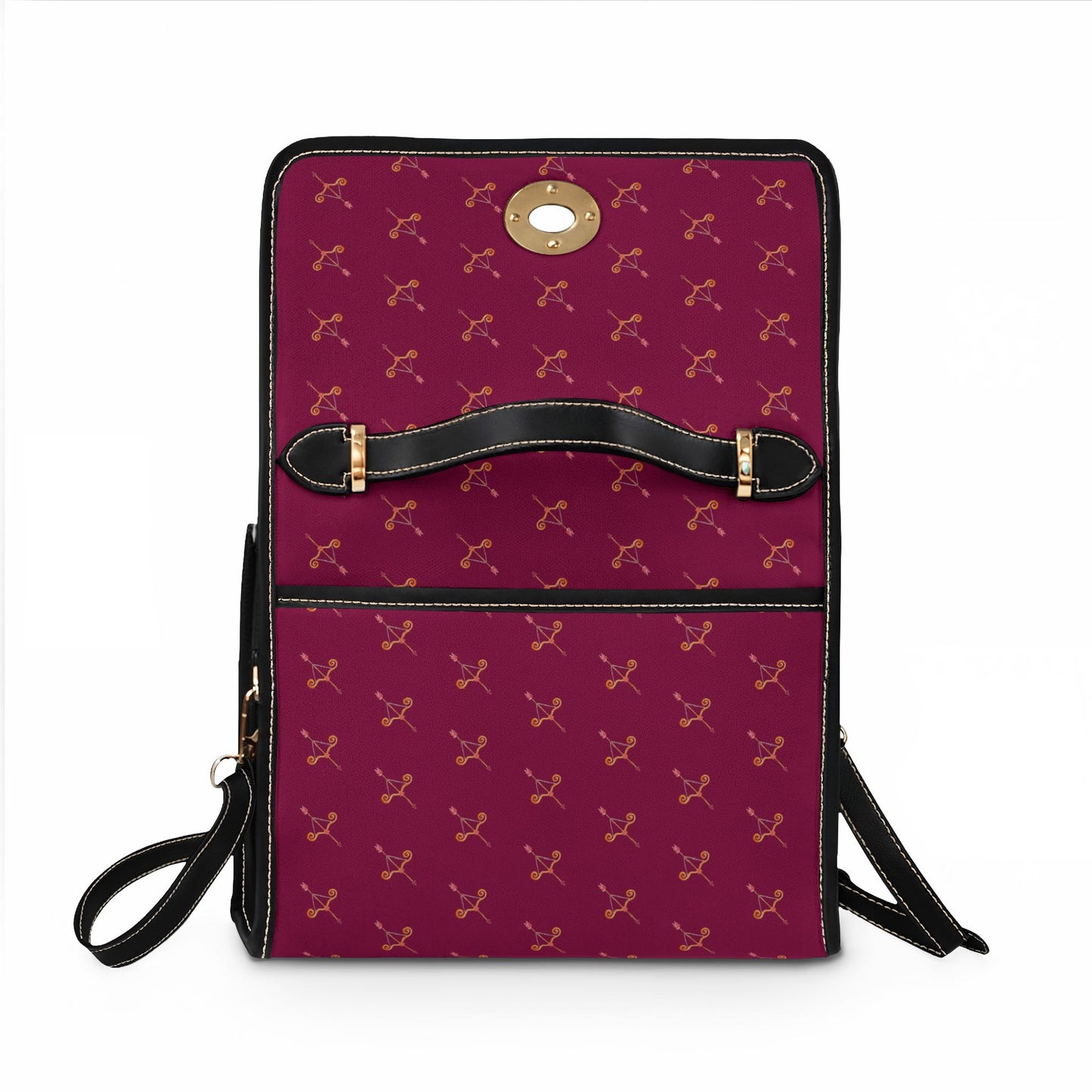 Cupid's Bow Waterproof Berry tone Bag
